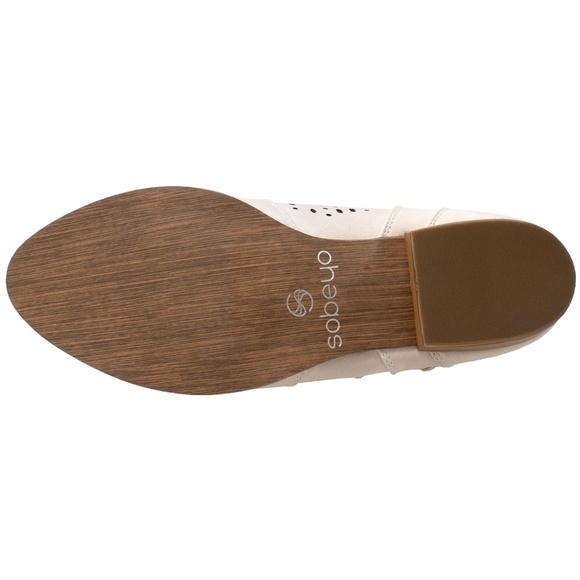 SOBEYO Ankle Booties Perforated Cutout AMI-01 - Picture 7 of 7